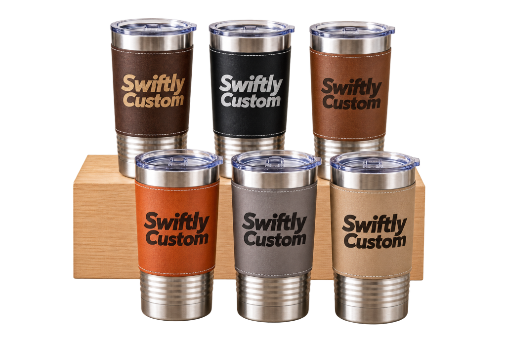 Custom Logo Leatherette Tumbler