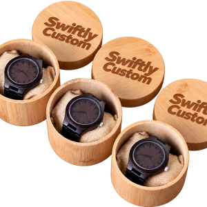 Custom Logo Wooden Watch Gift Box Set